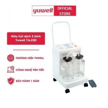 Máy hút dịch 2 bình Yuwell 7A-23D