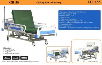 giường điện 3 chứ năng Lucass GB 3E 