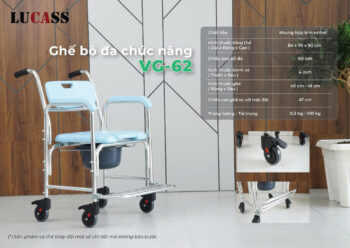 Ghế Bô Vệ Sinh Lucass VG62 Ghế bô vệ sinh Lucass VG62
