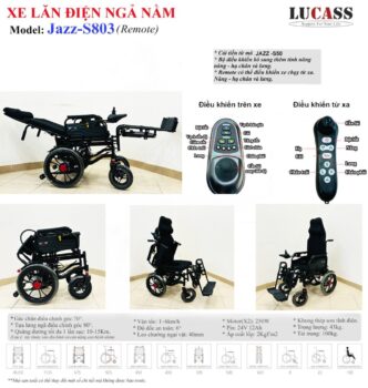 Xe lăn điện Lucass S803