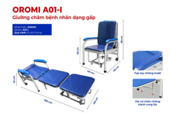 Giường chăm bệnh nhân dạng gấp Oromi