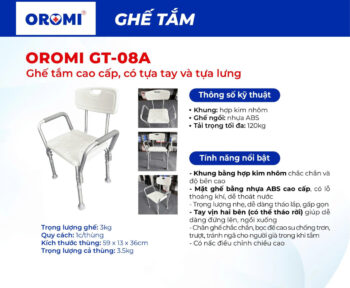 Ghế Tắm Oromi GT-08A Ghế tắm Oromi