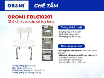 Ghế tắm Oromi 201