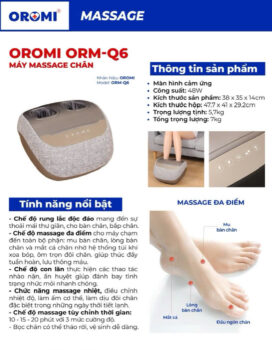Máy Massage Chân Nhiệt ORM-Q6 may massage oromi orm q6