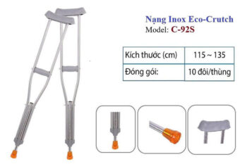Nạng chống nách inox 