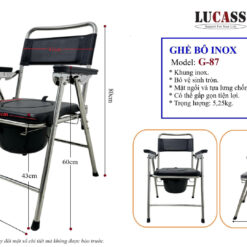 ghe bo inox lucass g87