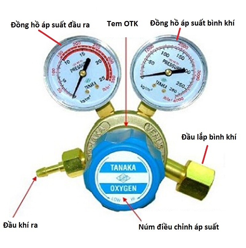 Đồng Hồ Oxy TNK dong ho oxy tanaka 6