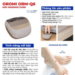 Máy Massage Chân Nhiệt ORM-Q6 may massage oromi orm q6