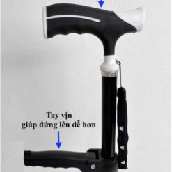 Gậy Chống 4 Chân Có Tay Vịn GBM-023 gay chong bon chan co tay vin gbm 023 1