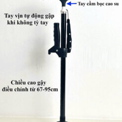 Gậy Chống 4 Chân Có Tay Vịn GBM-023 gay chong bon chan co tay vin gbm 023